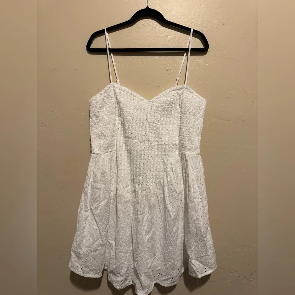 Aerie White eyelet Mini Dress - Picture 4 of 8